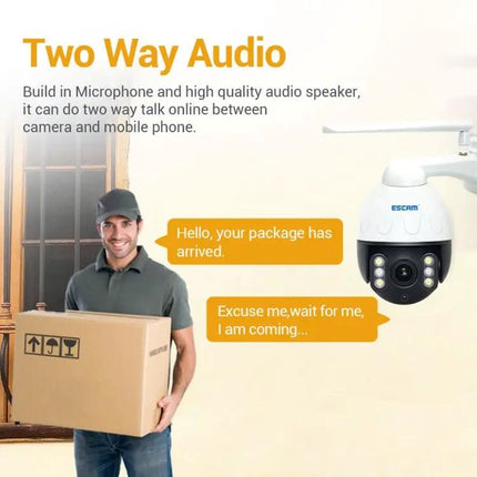 ESCAM Waterproof Outdoor IP Camera for Home Security