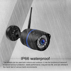 Wireless 1080P HD IP Surveillance Camera with Motion Alerts, Two-Way Communication, Night Vision, and TF Card Support - US Plug