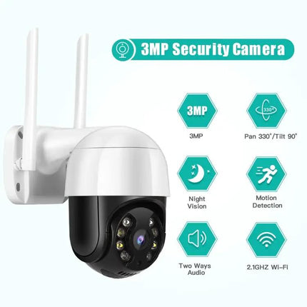 WiFi IP Camera for Home Security with Night Vision and Audio