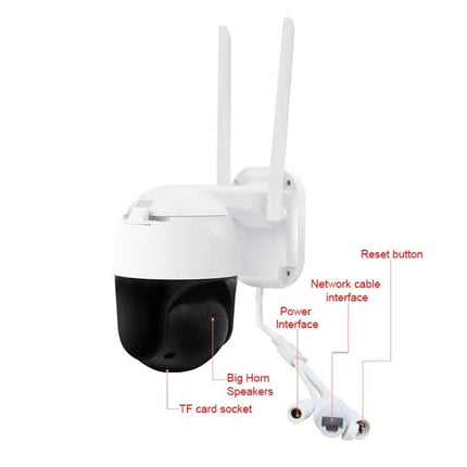 QX36 Home Security Camera with 360-Degree Rotation
