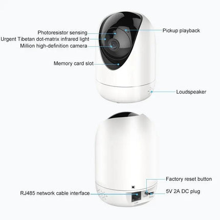 Wireless HD Indoor Security Camera with Motion Detection