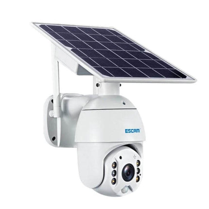 ESCAM QF280 Waterproof Solar Security Camera for Home Monitoring wall-mounted outdoor solar camera with removable panel