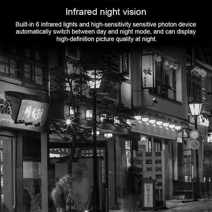 Outdoor Solar Powered WiFi Security Camera for Home Surveillance showing infrared night vision monitoring a street at night