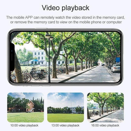 Outdoor Solar Powered WiFi Security Camera for Home Surveillance monitoring driveway and garden with mobile app video playback and motion alerts