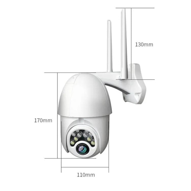 Wireless Outdoor Security Camera with Remote Monitoring and Night Vision