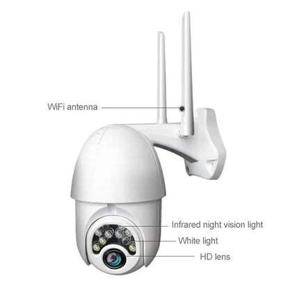 Wireless Outdoor Security Camera with Remote Monitoring and Night Vision