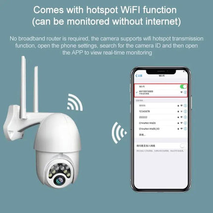 Wireless Outdoor Security Camera with Remote Monitoring and Night Vision