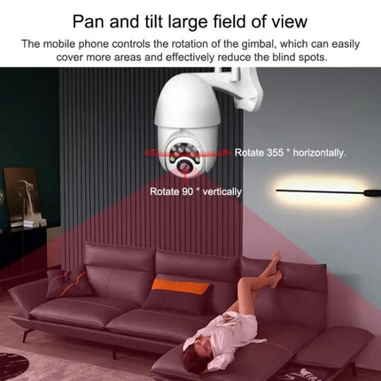 Wireless Outdoor Security Camera with Remote Monitoring and Night Vision