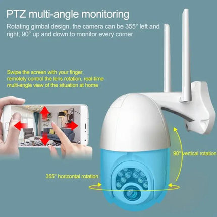 Wireless Outdoor Security Camera with Remote Monitoring and Night Vision