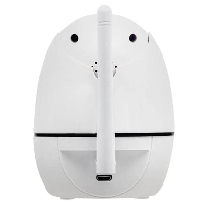 ESCAM Wireless Security Camera for Indoor Monitoring - white WiFi indoor camera rear view with antenna and app remote access