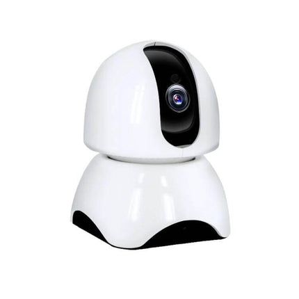 163Eye Rotatable HD Camera for Home Security Monitoring - white rotatable home security camera with HD lens, mobile app live view and motion alerts