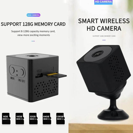 Mini Wireless Action Camera with Night Vision for Monitoring compact 32x32x33mm wireless HD camera for home and office surveillance
