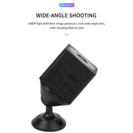 Mini Wireless Action Camera with Night Vision for Monitoring – compact 32x32x33mm WiFi camera with wide-angle lens for day/night home and office surveillance