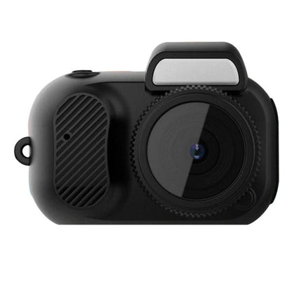 Y3000 Compact Mini Action Camera for Travel and Sports compact black keychain-style action camera with wide-angle lens