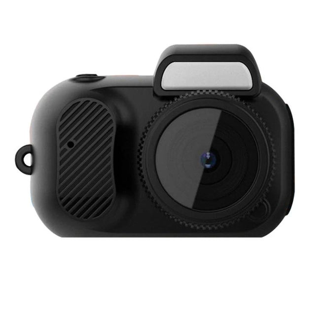 Y3000 Compact Mini Action Camera for Travel and Sports compact black keychain-style action camera with wide-angle lens