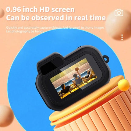 Y3000 Compact Mini Action Camera for Travel and Sports showing 0.96-inch HD screen with live preview and scene of people playing basketball