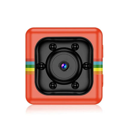 SQ11 Mini Portable Sport Camera with Night Vision Holder compact red square camera with lens and magnetic mount for sports and surveillance