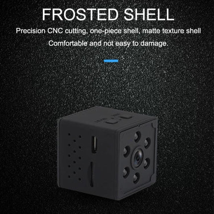 Smart Home WiFi Security Camera with Motion Detection and Night Vision compact 1080P cube camera with frosted matte shell and night vision LEDs