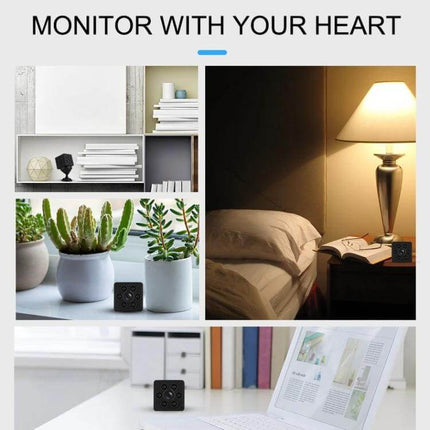 Smart Home WiFi Security Camera with Motion Detection and Night Vision monitoring home scenes day and night, 1080P HD alerts for pets and unexpected activity