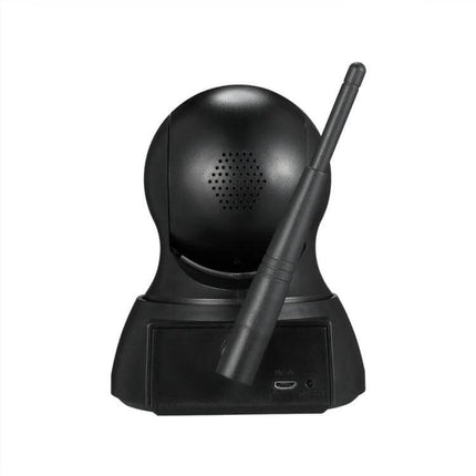 WiFi Wireless Infrared Dome IP Camera for Home Security black wireless dome camera with antenna, ideal for living room or hallway monitoring