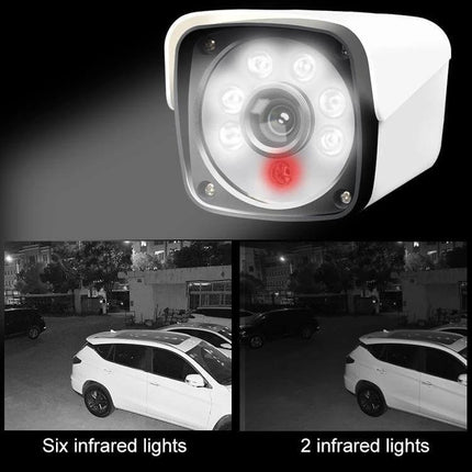 Outdoor Waterproof IP Camera for Home Security with Night Vision monitoring driveway and backyard at night, waterproof POE surveillance camera