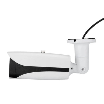 Weatherproof Indoor Surveillance Camera with Zoom and Night Vision side view mounted white bullet camera for entryway and warehouse monitoring