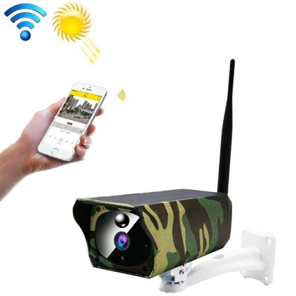 VESAFE Solar-Powered IP Camera for Outdoor Wildlife Monitoring - camo solar WiFi trail camera with motion detection and smartphone viewing