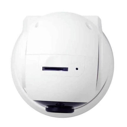 Anpwoo WiFi Camera for Home Security and Night Monitoring white dome camera mounted for indoor night monitoring and smartphone remote viewing