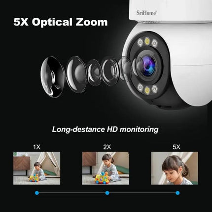 SriHome Wireless Home Security Camera System for Monitoring