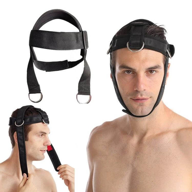 Neck Training Belt Padded Head Harness For Neck And Shoulder Workouts - adjustable padded head harness for neck and upper back strength training
