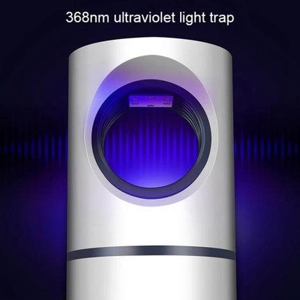 USB Photocatalyst Mosquito Killer Light Cylindrical 17.5x10cm - white USB-powered cylindrical mosquito trap with 368nm UV light