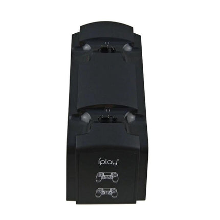 iPlay Charging Stand for PS4 Controllers in Home Gaming Sessions - dual USB dock for charging two PS4 controllers