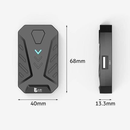 Essential GAMWING Accessory for Daily Mobile Gaming Use - compact Bluetooth adapter (68x40x13.3mm) with USB port for keyboard and mouse