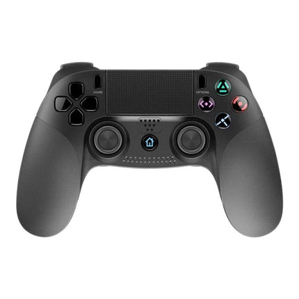 Game Controller for Relaxed Home Gaming Evenings - ergonomic plug-and-play black controller with comfortable grip for long casual sessions