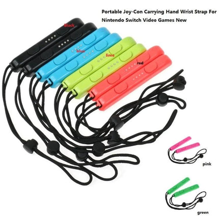 Keep Your Nintendo Switch Joy-Con Secure During Gaming Sessions — colorful wrist straps with smooth sliding attachment to prevent disconnections