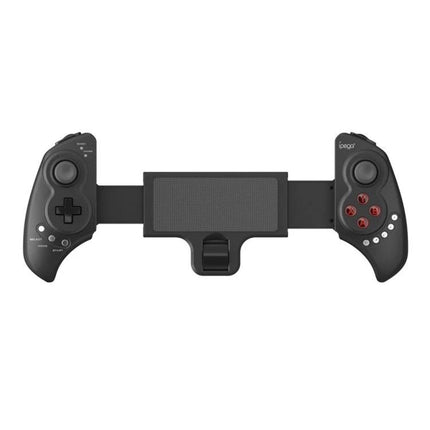 Ipega Telescopic Controller for Everyday Android Tablet Gaming — black adjustable Bluetooth gamepad holding tablet for couch play