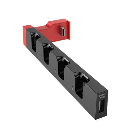 iPega Stand for Charging Nintendo Switch Joy-Con at Home with four-port dock and USB output for quick multiplayer charging