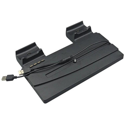 iplay Charging Stand for PS5 Controllers in Home Gaming black dual dock with USB cable for charging controllers