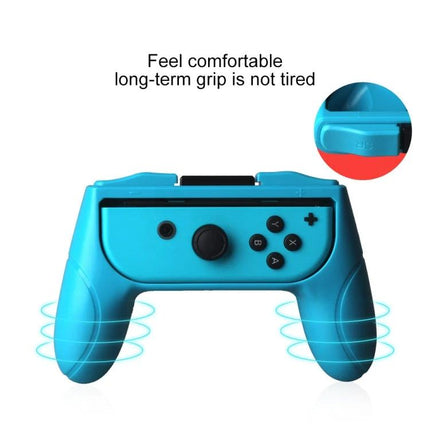 OIVO Grips for Comfortable Home Gaming with Nintendo Switch ergonomic blue grip for long-term couch play, reduces hand fatigue
