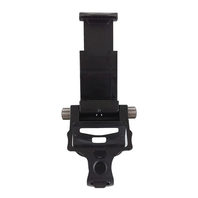Foldable Stand for PS4 Controller and Phone During Gaming Sessions - black snap-in desk mount holding controller and phone