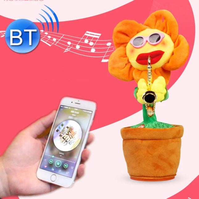 Adorable Plush Toy for Children's Daily Music Fun at Home - Bluetooth musical flower plush toy with phone connection