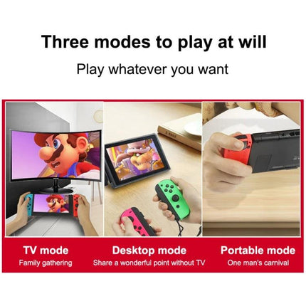 Joy-Con Style Controllers for Daily Nintendo Switch Gaming - three play modes TV desktop portable for family and solo use