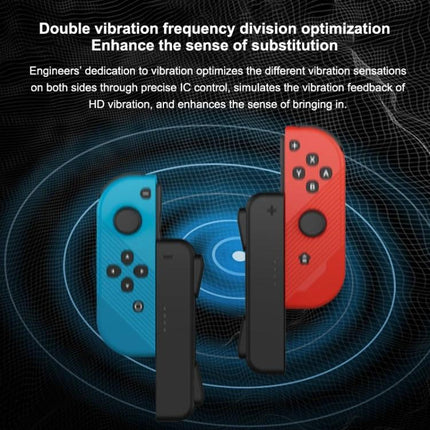 Joy-Con Style Controllers for Daily Nintendo Switch Gaming wireless blue and red controllers showing vibration feature and easy pairing