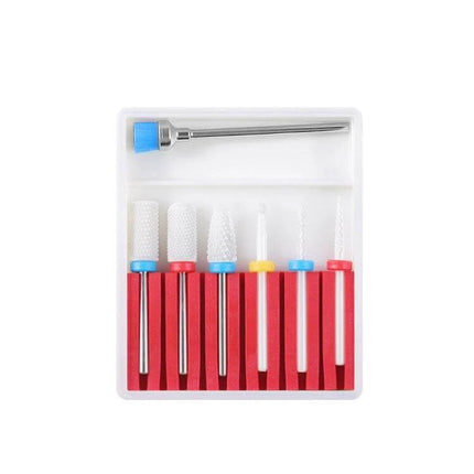 Nail Art Grinding Heads Set For Nail Polishing At Home – 10-piece alloy and tungsten steel grinding heads boxed kit for DIY manicures and pedicures