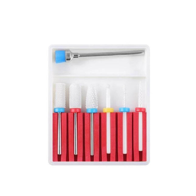 Nail Art Grinding Heads Set For Nail Polishing At Home – 10-piece alloy and tungsten steel grinding heads boxed kit for DIY manicures and pedicures