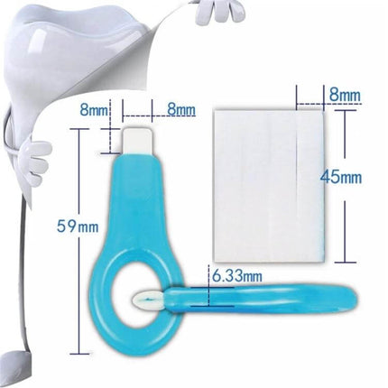 Nano Teeth Whitening Set Enamel Safe For Daily Care compact enamel-safe daily touch-up kit with applicator and cleaning strips, 60 g