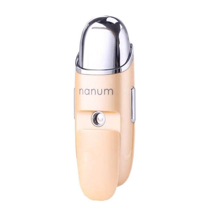 Nanum Facial Hydrating Massager Mini Humidifier For Daily Hydration compact portable facial humidifier and gentle massager in beige