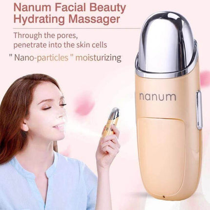 Nanum Facial Hydrating Massager Mini Humidifier For Daily Hydration - portable facial mist and gentle massager for on-the-go skin refresh