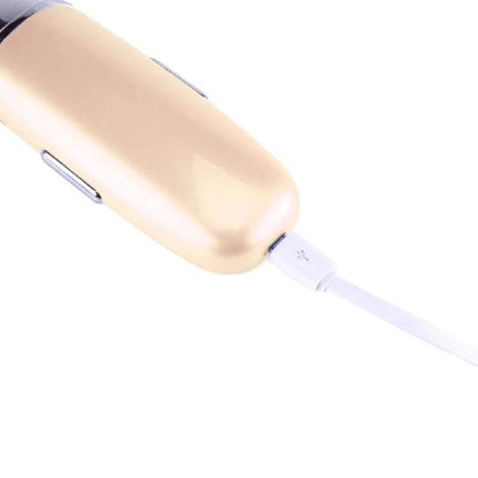 Nanum Facial Hydrating Massager Mini Humidifier For Daily Hydration - gold portable device with USB charging cable
