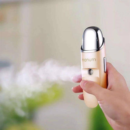 Nanum Facial Hydrating Massager Mini Humidifier For Daily Hydration - handheld portable facial humidifier and gentle massager mist for on-the-go skin hydration